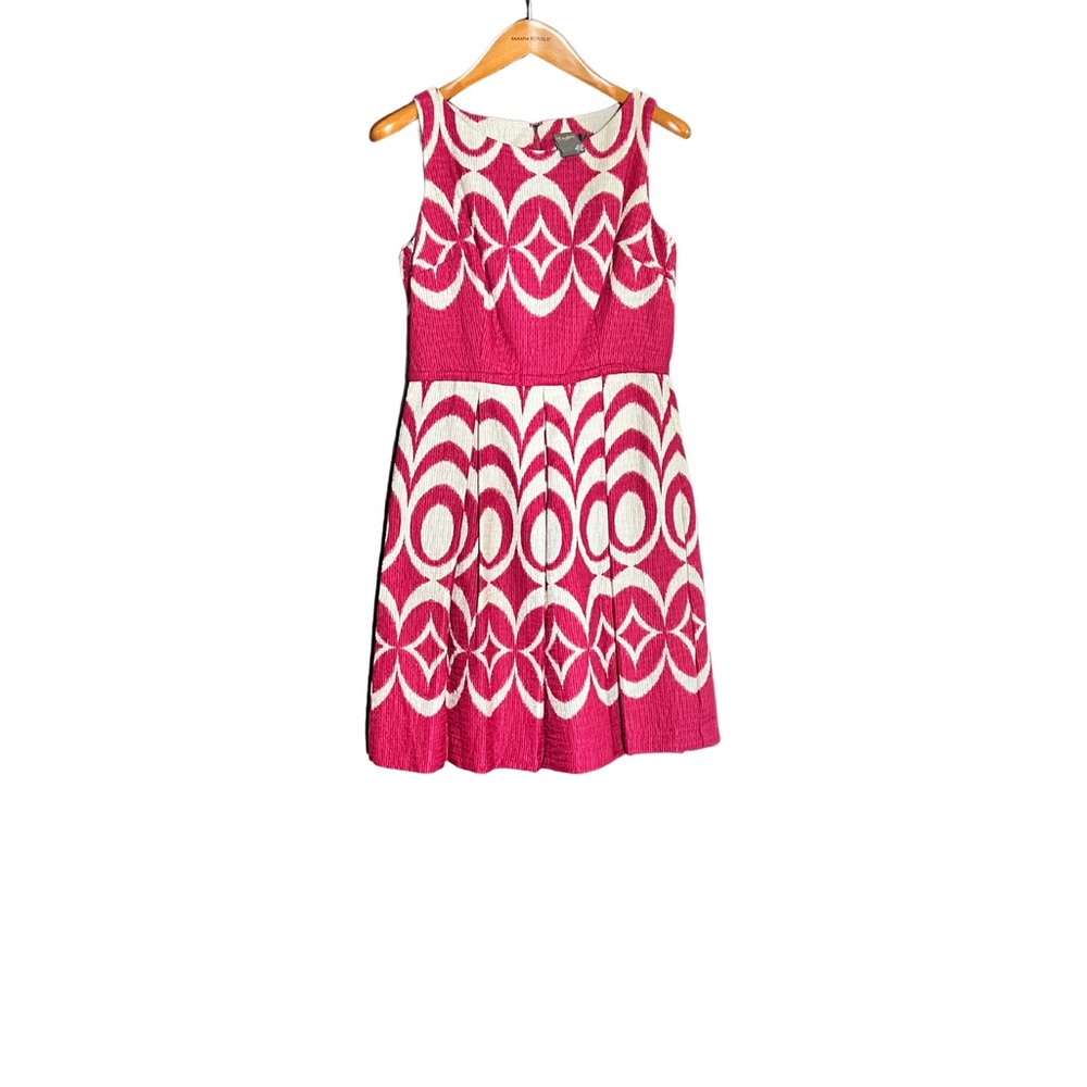 Taylor Pink Sleeveless A-Line Sundress